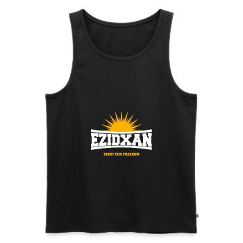 Ezidxan fight for freedom - Männer Premium Bio Tank Top - Schwarz - Vorne - AI Model Male 178 light (178cm)