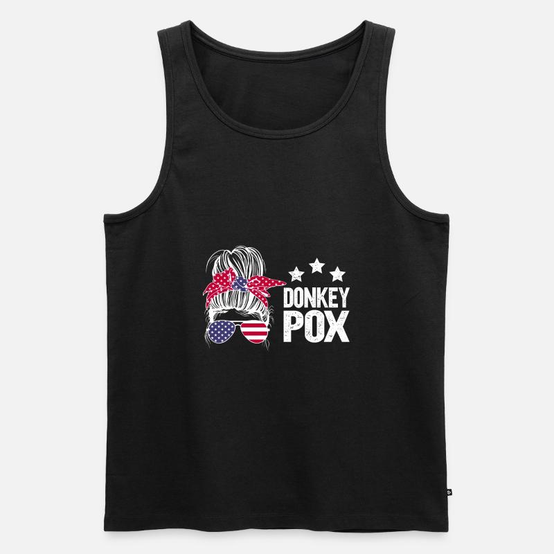 Donkey Pox - Männer Premium Bio Tank Top - Schwarz