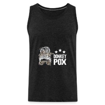 Donkey Pox - Männer Premium Bio Tank Top - Anthrazit - Vorne - Alexander (188cm)