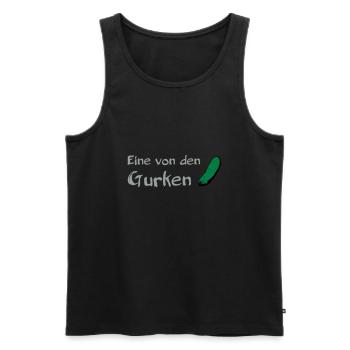 Eine von den Gurken 2 - Männer Premium Bio Tank Top - Schwarz - Vorne - AI Model Male 178 light (178cm)