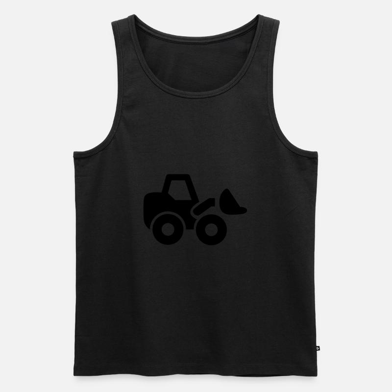 Bagger - Männer Premium Bio Tank Top - Schwarz