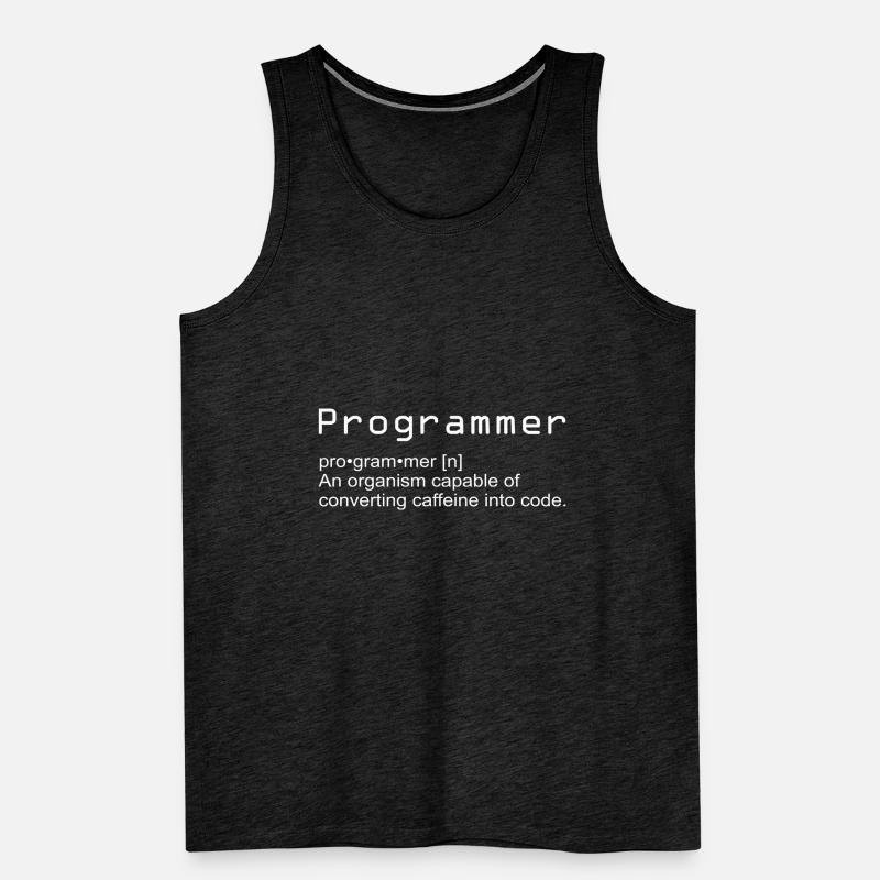 Programmers program nerd geek gift Men's Premium Organic Tank Top
