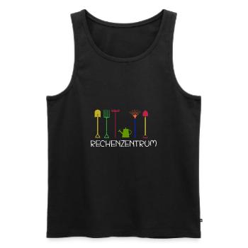 Rechenzentrum Gärtner Geschenkidee cooles T-Shirt - Männer Premium Bio Tank Top - Schwarz - Vorne - AI Model Male 178 light (178cm)