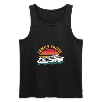 Family Cruise - Men's Premium Organic Tank Top - black - Front - AI Model Male 178 light (178cm)
