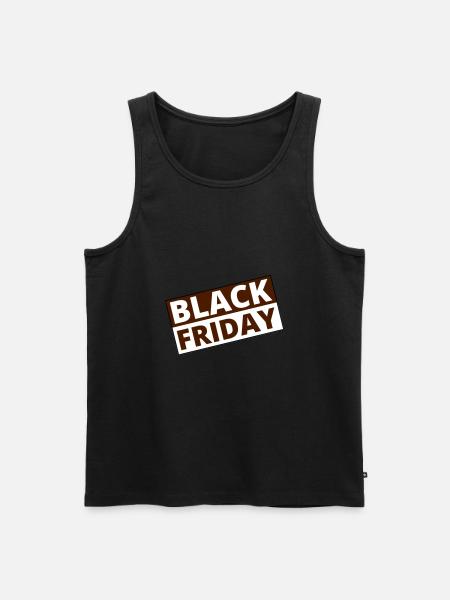 Black Friday - Männer Premium Bio Tank Top - Schwarz