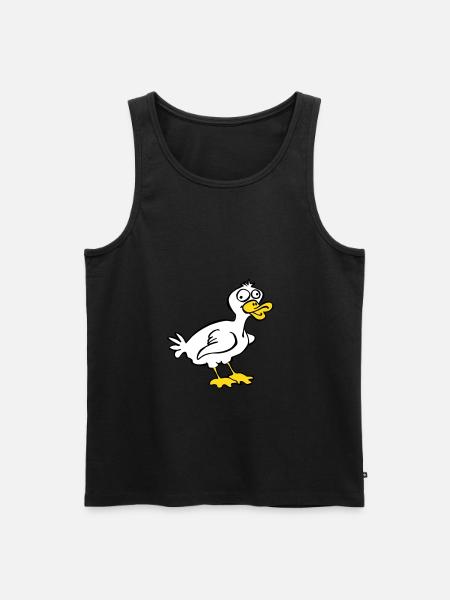 Dumb Duck - Men's Premium Organic Tank Top - black