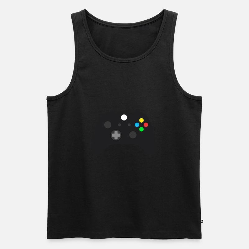 controller - Männer Premium Bio Tank Top - Schwarz