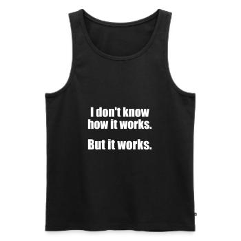 Programmierer, Software, Informatik, Developer - Männer Premium Bio Tank Top - Schwarz - Vorne - AI Model Male 178 light (178cm)