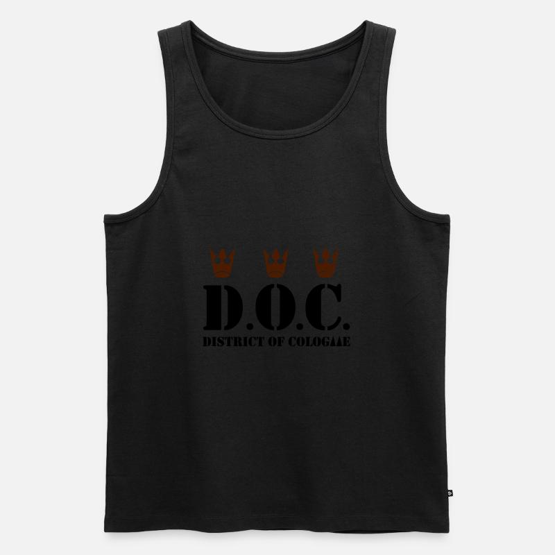 D.O.C. - District of Cologne - Männer Premium Bio Tank Top - Schwarz
