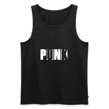 Punk - C'est ma musique! - Débardeur bio Premium Homme - noir - Devant - Michal (187cm)