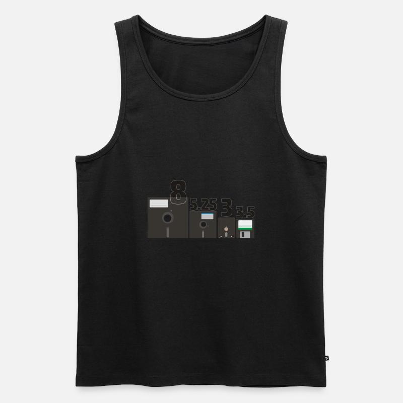 Set der Floppy Disks (3) - Männer Premium Bio Tank Top - Schwarz