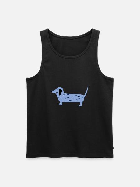 mimifaktur Dackel - Männer Premium Bio Tank Top - Schwarz