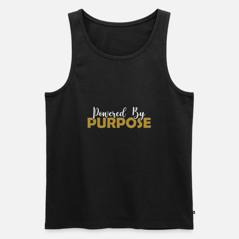 Powered by Purpose - Männer Premium Bio Tank Top - Schwarz