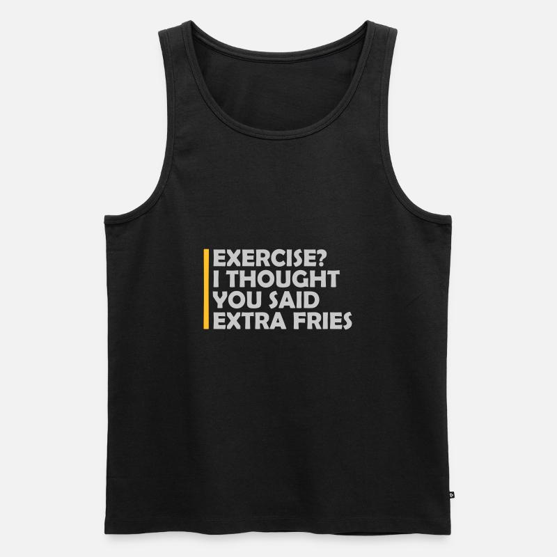 Exercice Extra Fries Citation - Débardeur bio Premium Homme - noir
