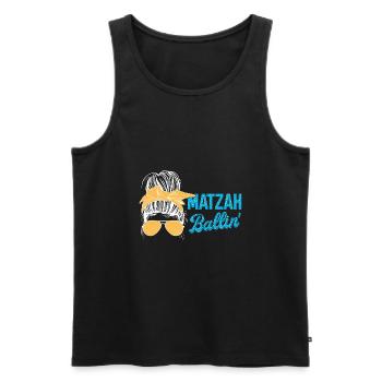 Matzah Ballin Who Let The Frogs Out - Männer Premium Bio Tank Top - Schwarz - Vorne - AI Model Male 178 light (178cm)