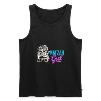 Matzah Ballin - Männer Premium Bio Tank Top - Schwarz - Vorne - AI Model Male 178 light (178cm)