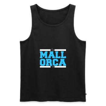 Mallorca summer - Men's Premium Organic Tank Top - black - Front - Michal (187cm)