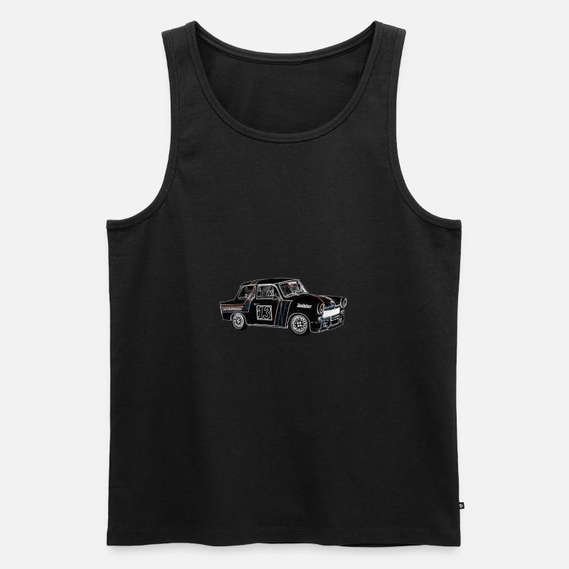  Farbe - Männer Premium Bio Tank Top - Schwarz