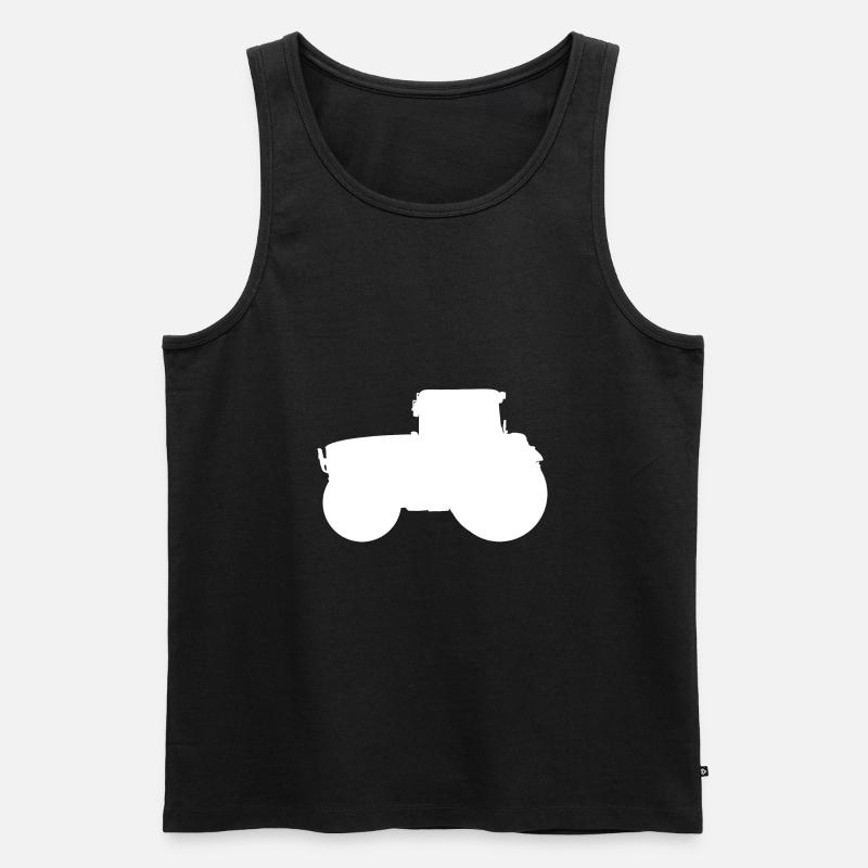 Traktor Trecker Ackerschlepper Schlepper - Männer Premium Bio Tank Top - Schwarz