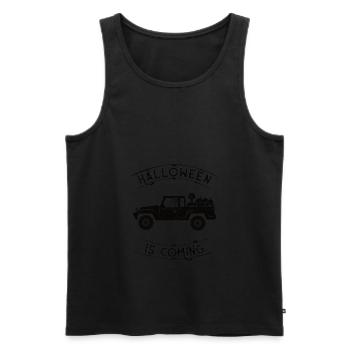 Camionnette halloween - Débardeur bio Premium Homme - noir - Devant - AI Model Male 178 light (178cm)