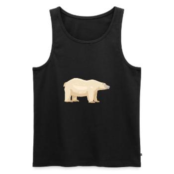 Polar Bear - Débardeur bio Premium Homme - noir - Devant - Michal (187cm)