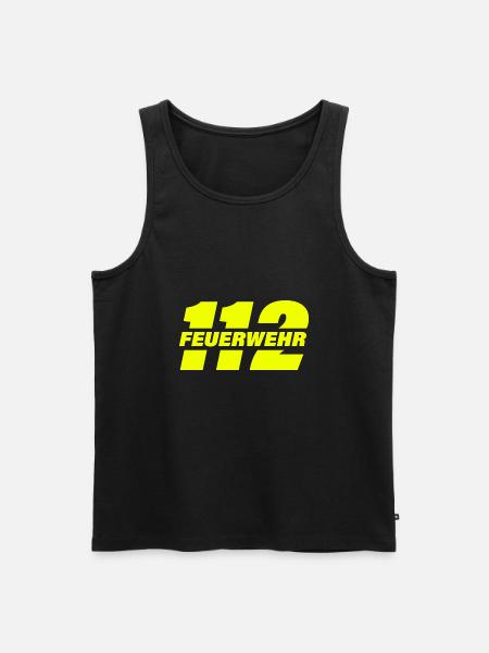 Feuerwehr 112 - Männer Premium Bio Tank Top - Schwarz