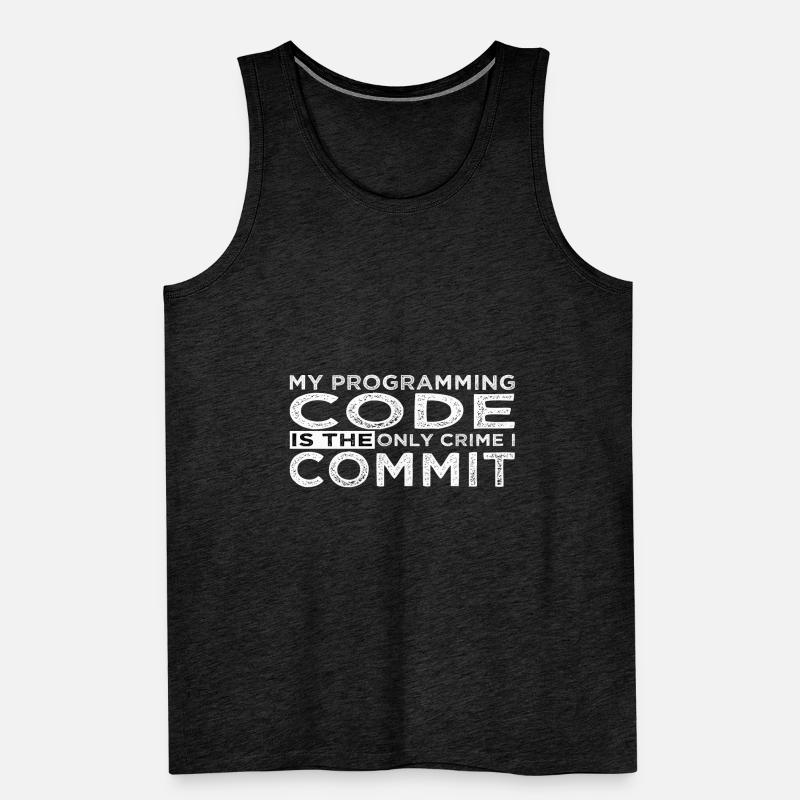 zocker engineering joke hacker superpower coder Männer Premium Bio Tank Top