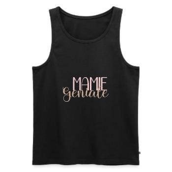 Mamie Geniale - Männer Premium Bio Tank Top - Schwarz - Vorne - Michal (187cm)