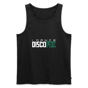 Ich Tanze Discofox - Männer Premium Bio Tank Top - Schwarz - Vorne - Michal (187cm)