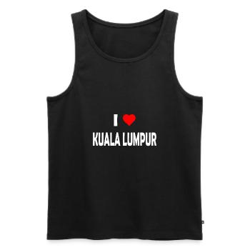 I love Kuala Lumpur - Malaysia - Asia - Männer Premium Bio Tank Top - Schwarz - Vorne - AI Model Male 178 light (178cm)