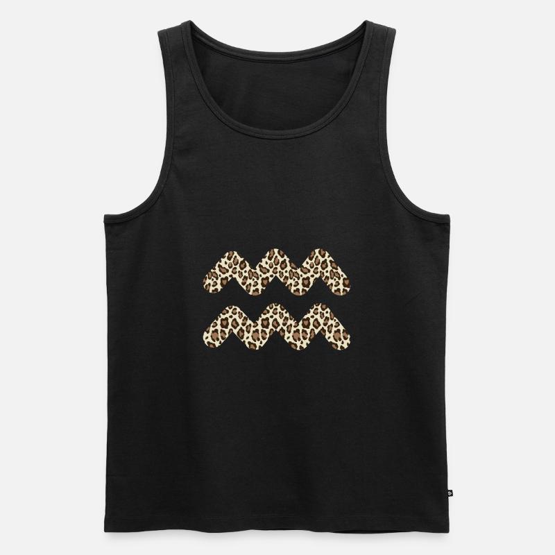 Sternzeichen Wassermann - Männer Premium Bio Tank Top - Schwarz