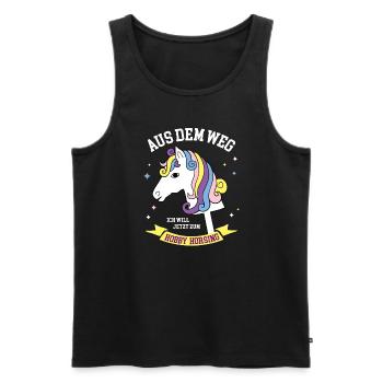 Hobby Horse Outfit Training Steckenpferde Horsing - Männer Premium Bio Tank Top - Schwarz - Vorne - Michal (187cm)