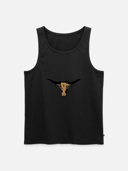 longhorn texas - Männer Premium Bio Tank Top - Schwarz