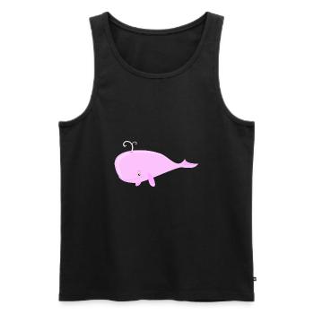 Wal Pink - Männer Premium Bio Tank Top - Schwarz - Vorne - Michal (187cm)