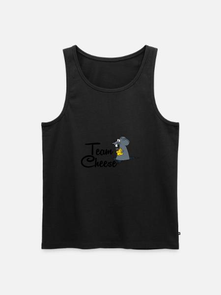 team cheese cheese mouse - Men's Premium Organic Tank Top - black