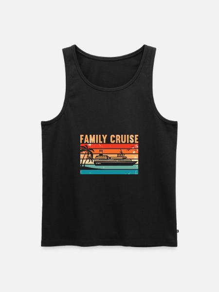 Family Cruise - Men's Premium Organic Tank Top - black