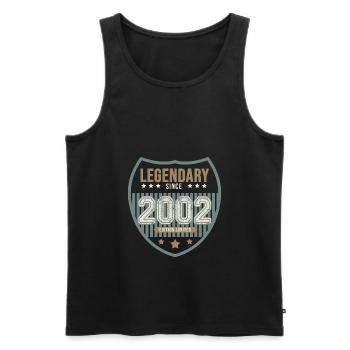 anniversary 2002 legendary 20 years - Men's Premium Organic Tank Top - black - Front - Michal (187cm)