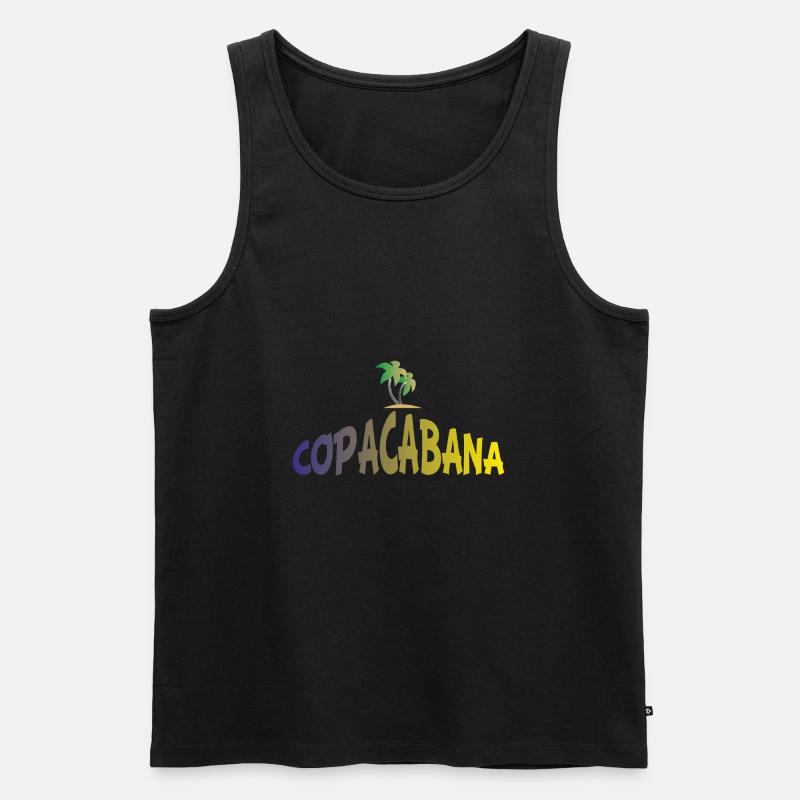 Copacabana - Männer Premium Bio Tank Top - Schwarz