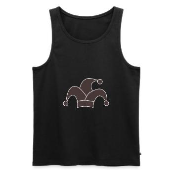 clown - Männer Premium Bio Tank Top - Schwarz - Vorne - Michal (187cm)