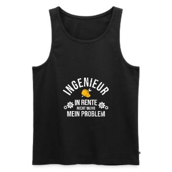 Ingenieur Student - Männer Premium Bio Tank Top - Schwarz - Vorne - Michal (187cm)