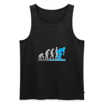 evolution rollerblading, Inline Skates, skaten - Männer Premium Bio Tank Top - Schwarz - Vorne - AI Model Male 178 light (178cm)