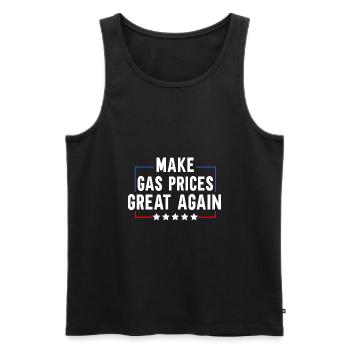 Make Gas Prices Great Again - Männer Premium Bio Tank Top - Schwarz - Vorne - AI Model Male 178 light (178cm)