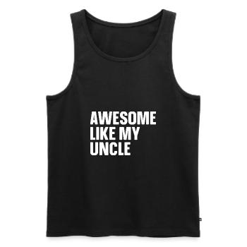 Brillant comme mon oncle - Débardeur bio Premium Homme - noir - Devant - Michal (187cm)