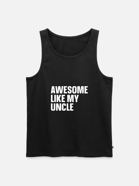 Brilliant as my uncle - Men's Premium Organic Tank Top - black