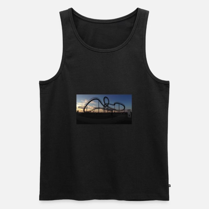 Tiger & Turtle - Männer Premium Bio Tank Top - Schwarz