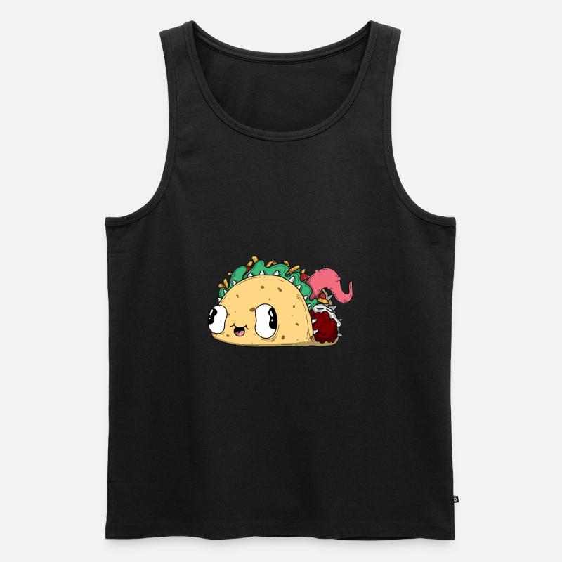 Taco - Männer Premium Bio Tank Top - Schwarz