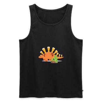 Bier - Männer Premium Bio Tank Top - Schwarz - Vorne - Michal (187cm)