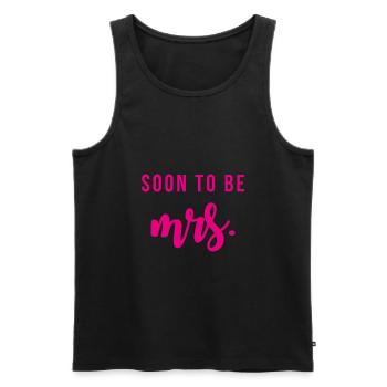 Soon to be mrs gift wedding marriage bride - Men's Premium Organic Tank Top - black - Front - Michal (187cm)