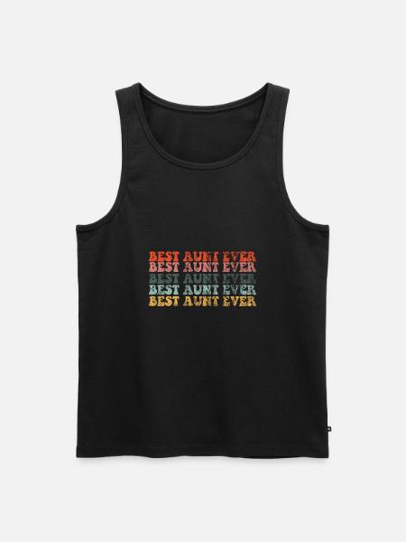 Best Aunt Ever - Beste Tante - Men's Premium Organic Tank Top - black