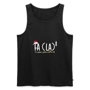 Fa La 8 Christmas Xmas Math Lights - Männer Premium Bio Tank Top - Schwarz - Vorne - Michal (187cm)